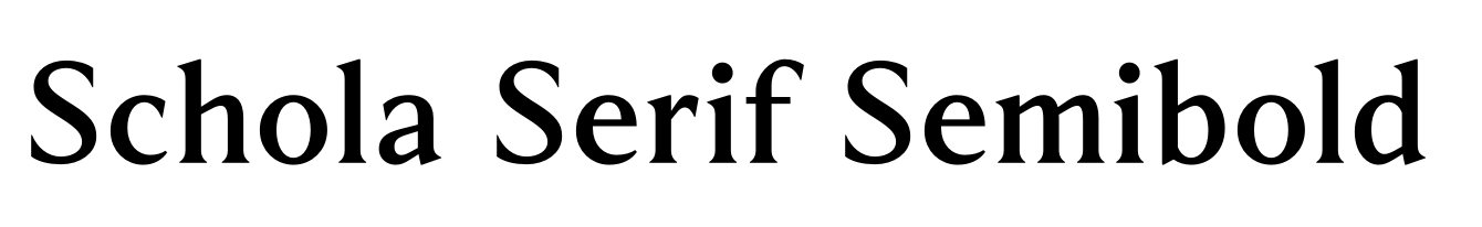 Schola Serif Semibold